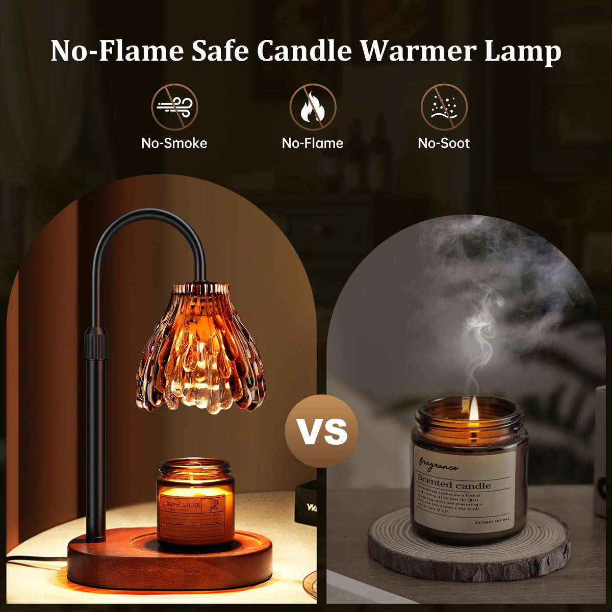 Candle Warmer Lamp with Timer Dimmable K129