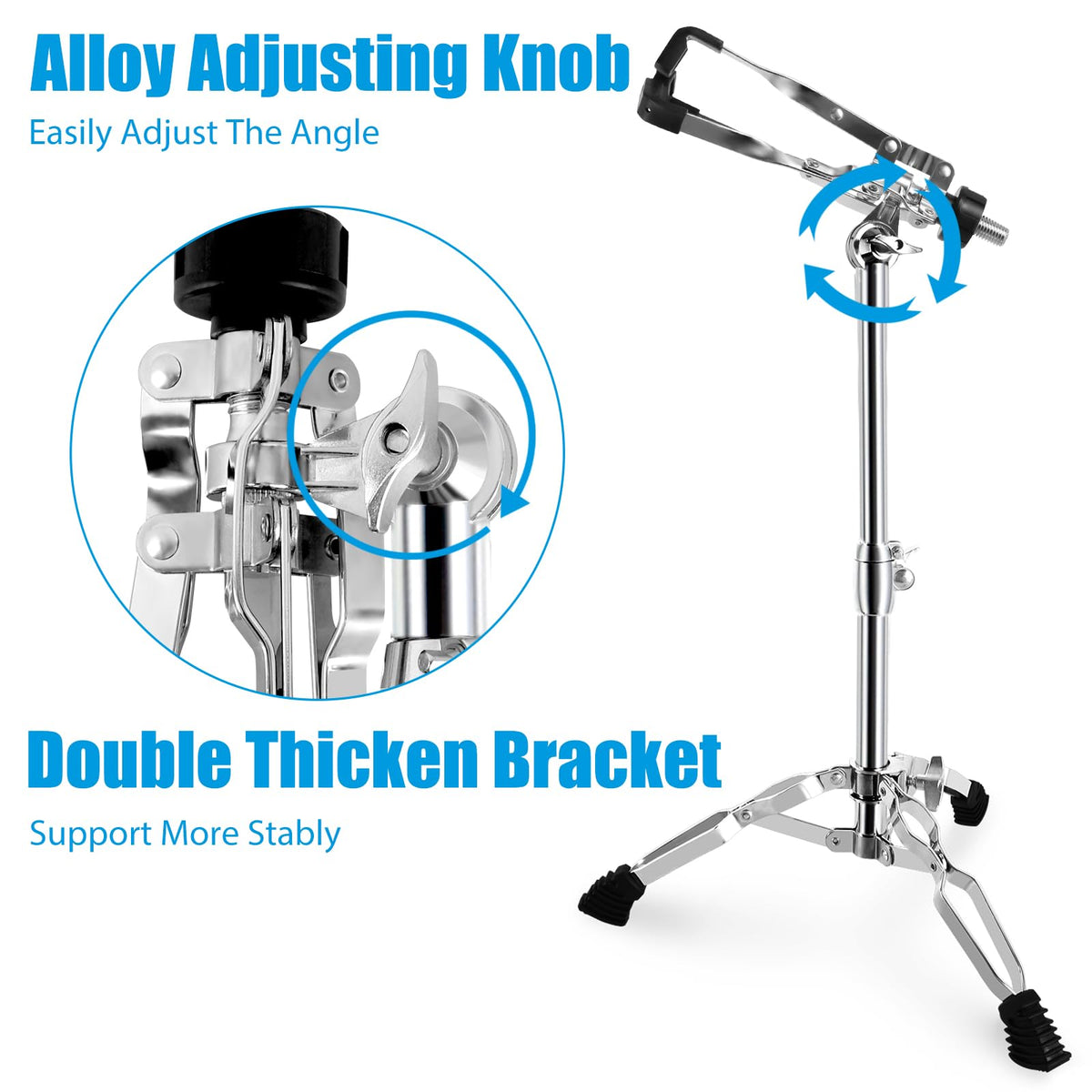 Height Adjustable Double Braced Snare Drum Stand Z4658
