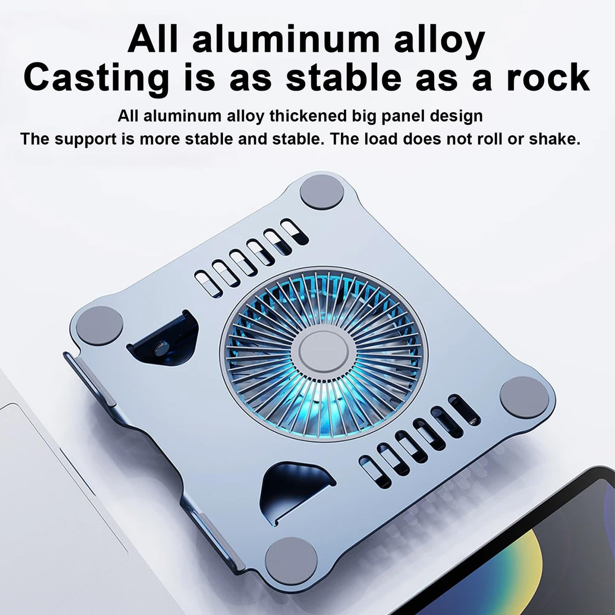 Laptop Cooling Pad Stand Blue & Gray Y741756