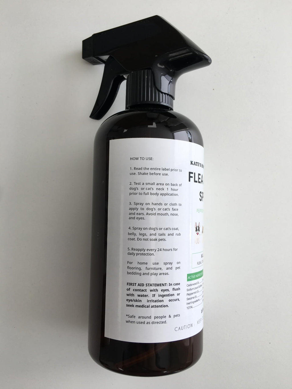 Flea and Tick Spray for Dogs & Cats 16oz E412623