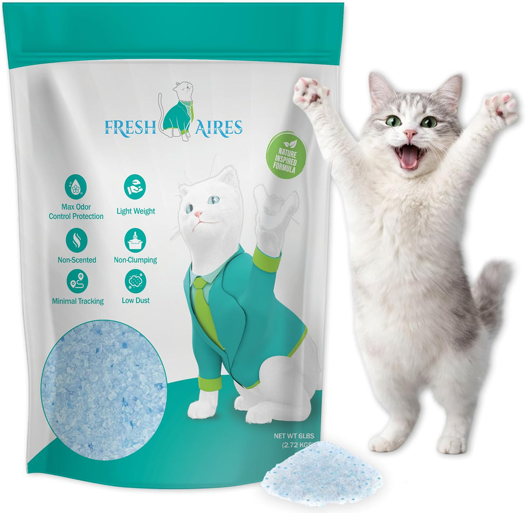 Unscented Lightweight Non-Clumping Crystal Cat Litter U377