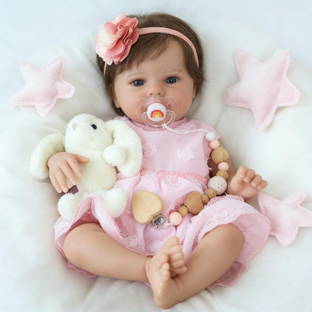 20 Inch Lifelike Reborn Baby Doll Girl with Soft Weighted Body M266228