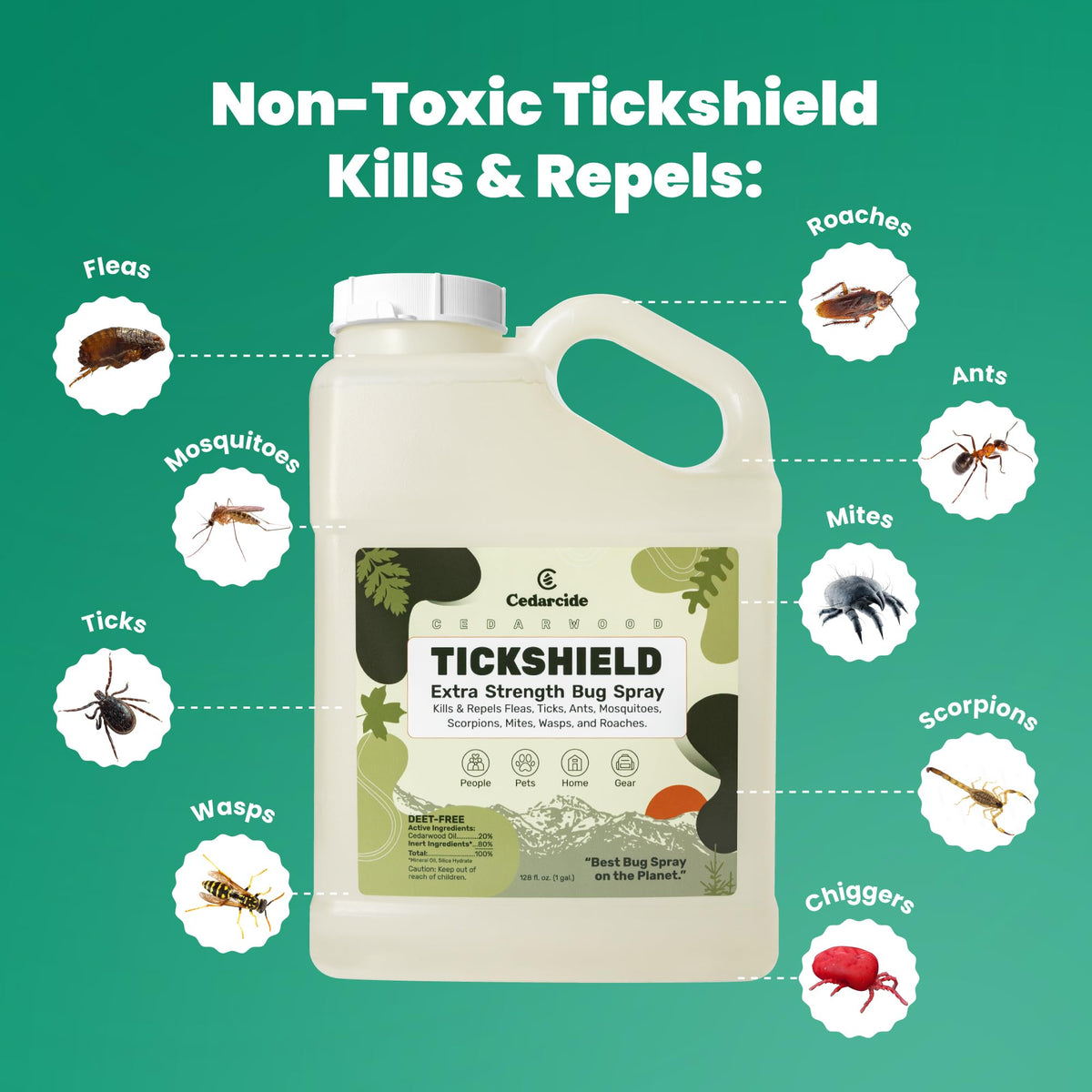 Cedar Oil Tick & Mosquito Repellent Spray M1203
