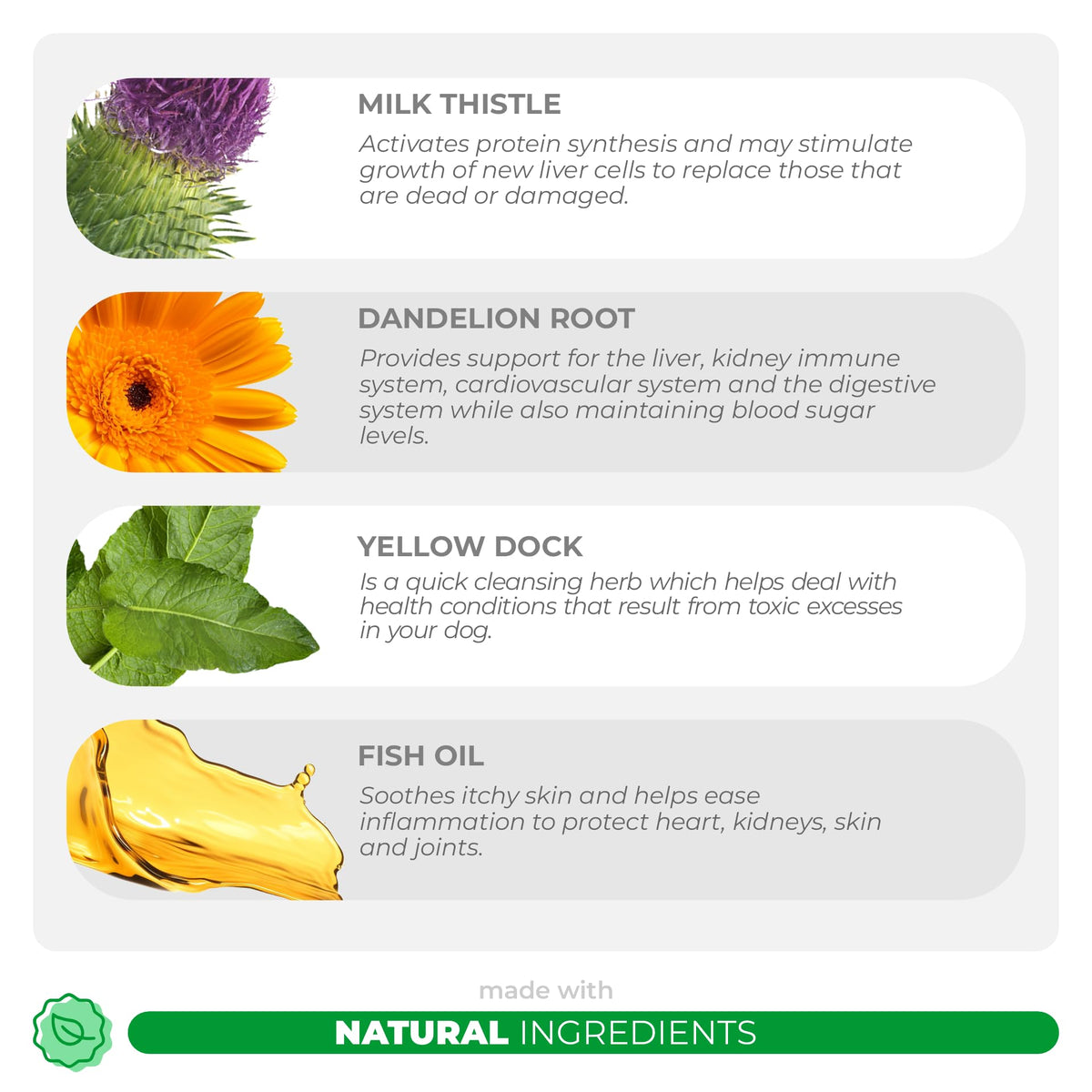 Milk Thistle + Omega 3 for Dogs Bundle with EPA & DHA U885