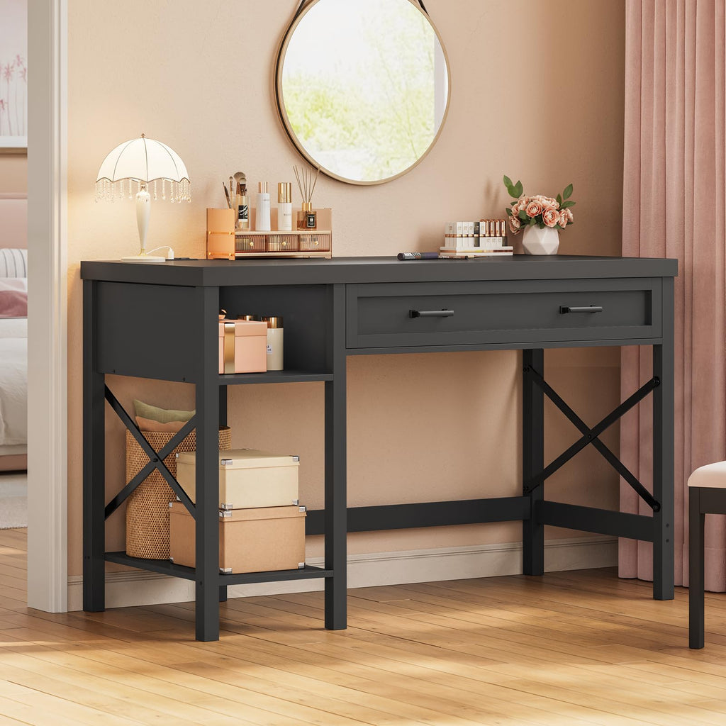 40" Farmhouse Small Desk with Drawers E778