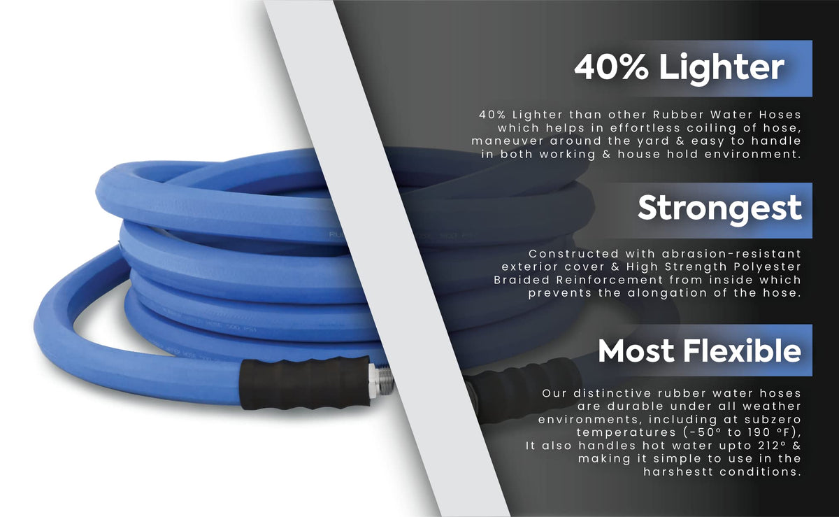 1" x 100' Rubber Garden Hose T58671