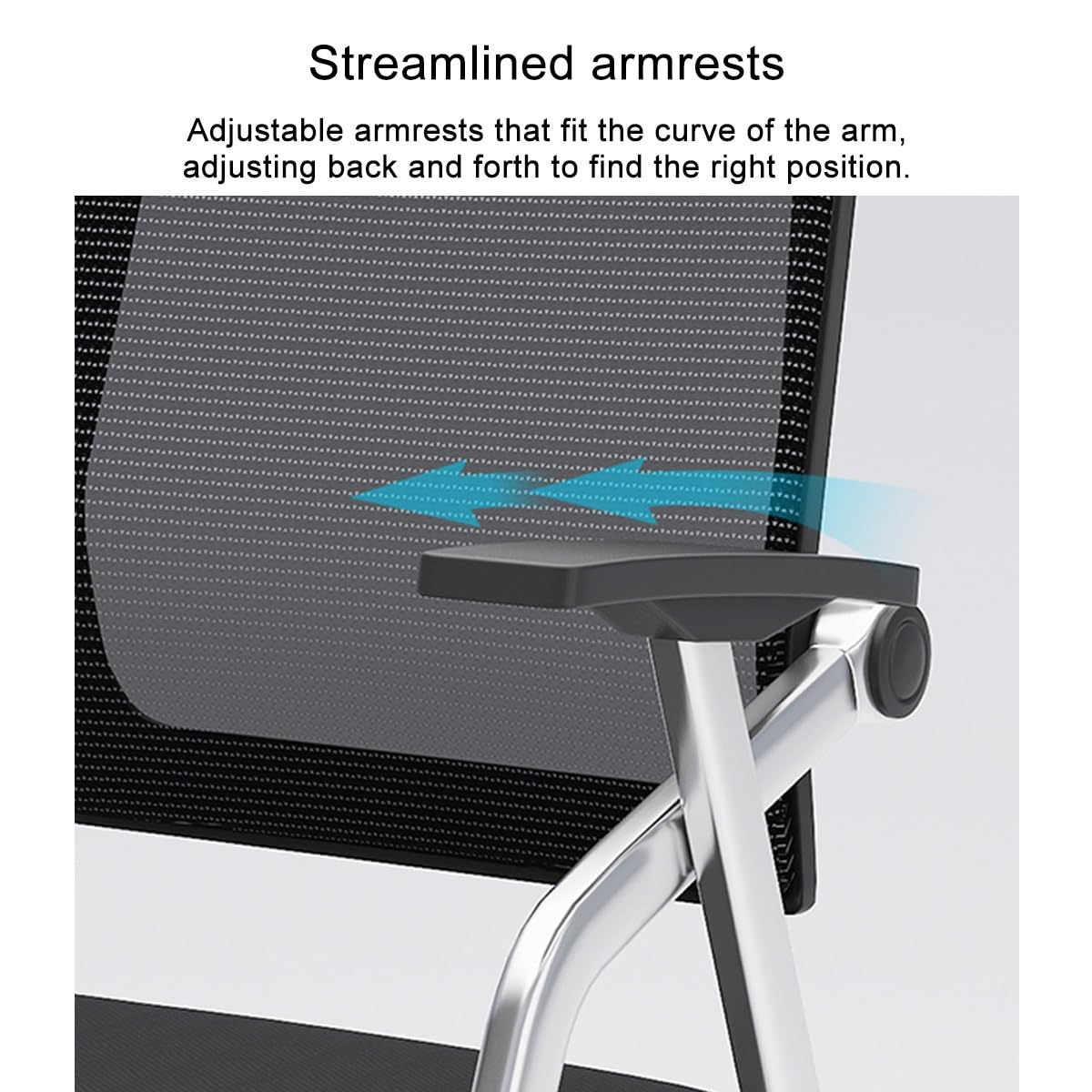 Mesh Guest Chair with Tablet Arm J410