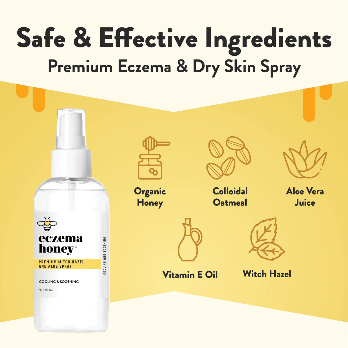 Witch Hazel & Aloe Spray & Oatmeal Body Lotion J33784
