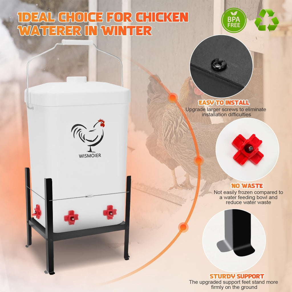 3 Gallon Heated Chicken Waterer W5123