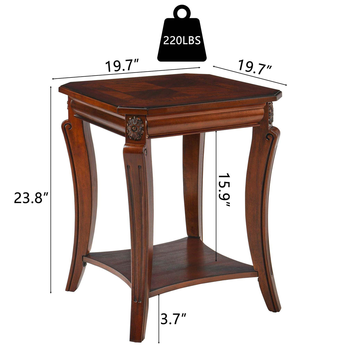 Set of 3 Solid Wood Coffee Table P9494