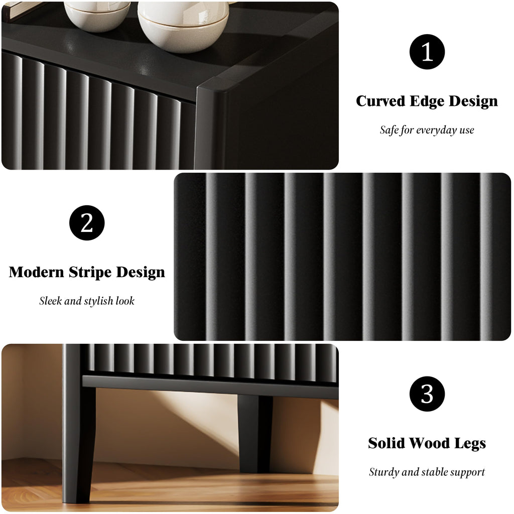 Black 4 Drawer Dresser U631