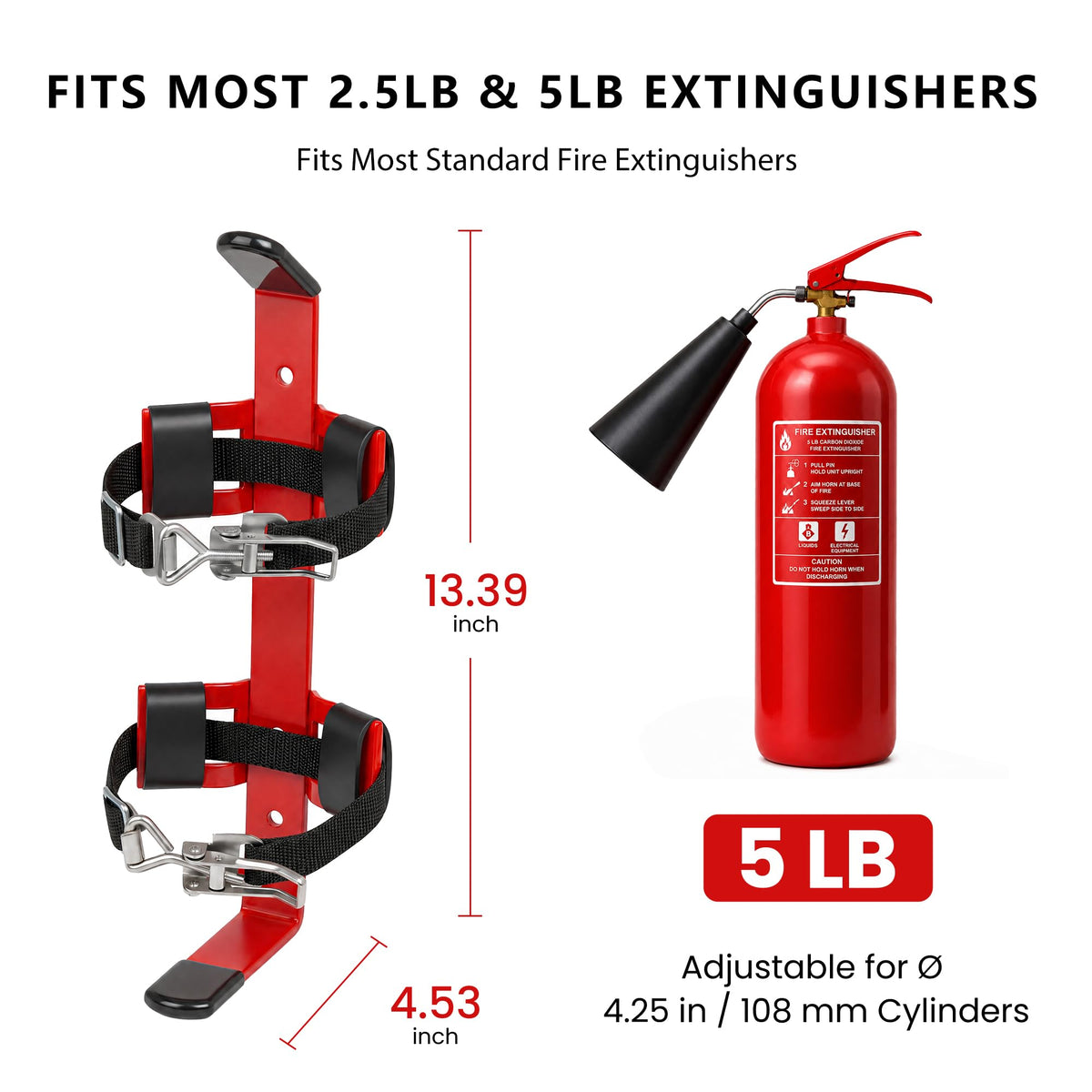 Fire Extinguisher Mount Bracket for 2.5&5lb R120
