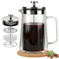 34oz Double Wall Borosilicate Glass French Press Coffee Maker A347