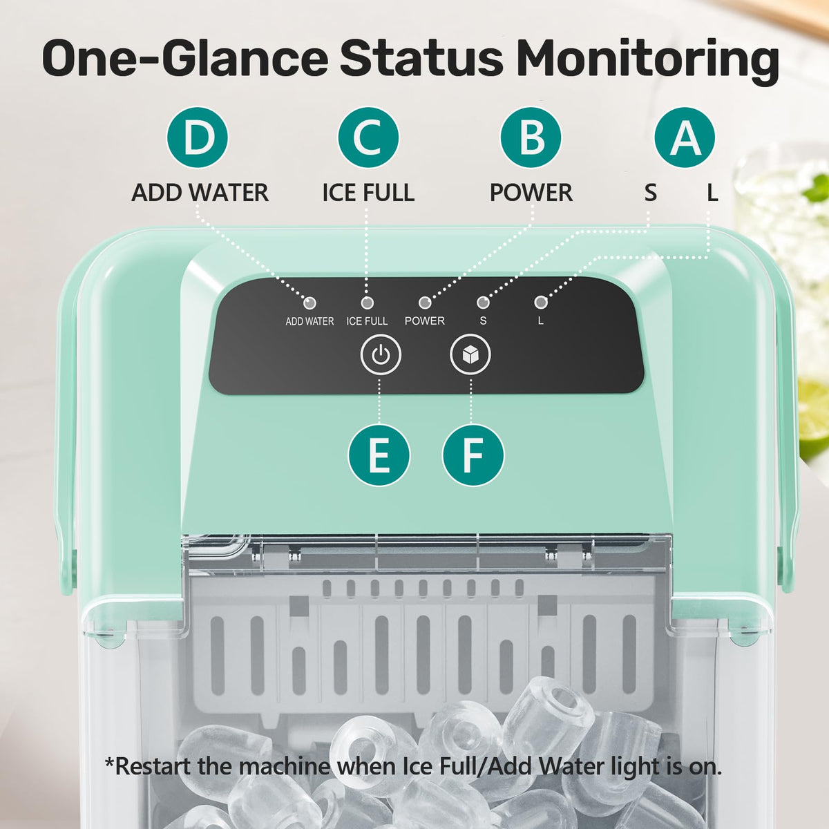 Countertop Ice Maker with Self-Cleaning I98250