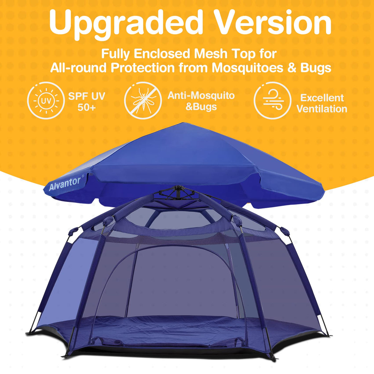 Portable Baby Playpen with Mesh D200