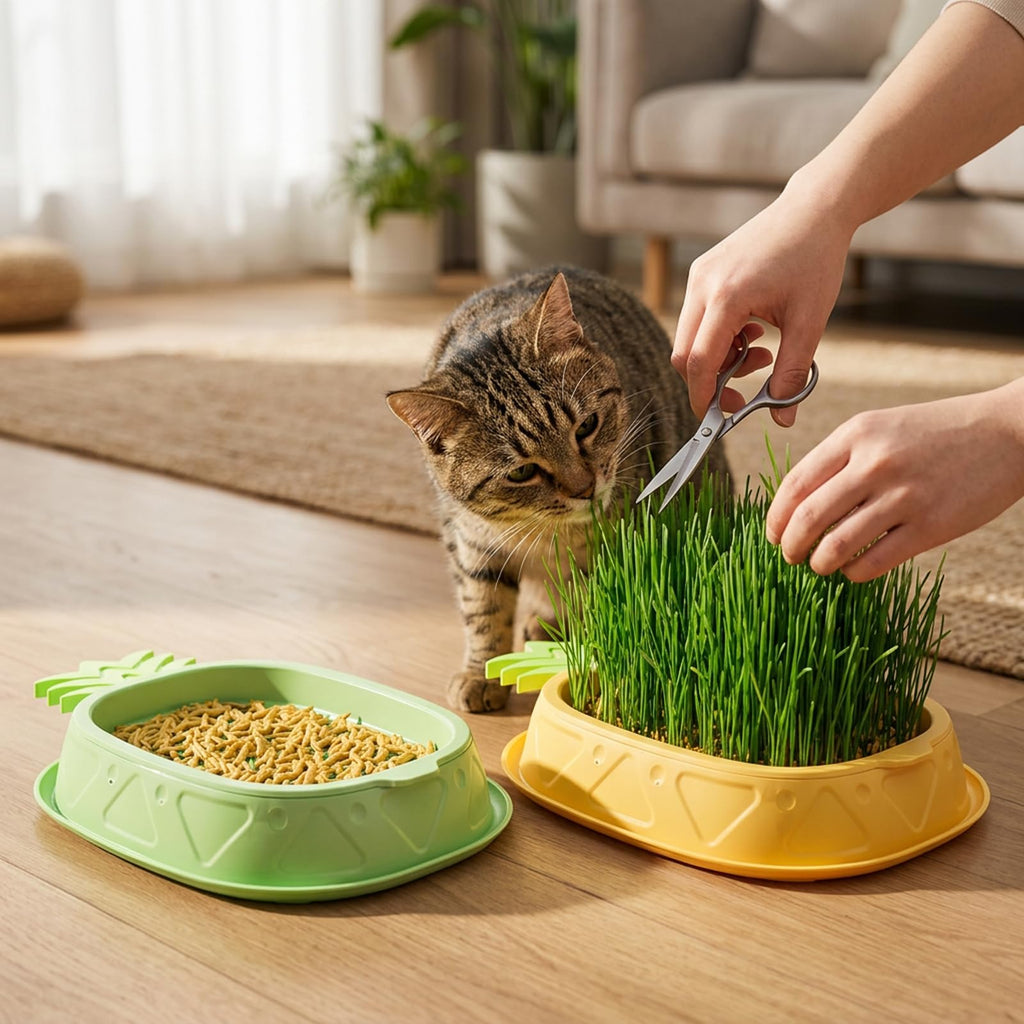 2 Pack Hydroponic Cat Grass Planter V993