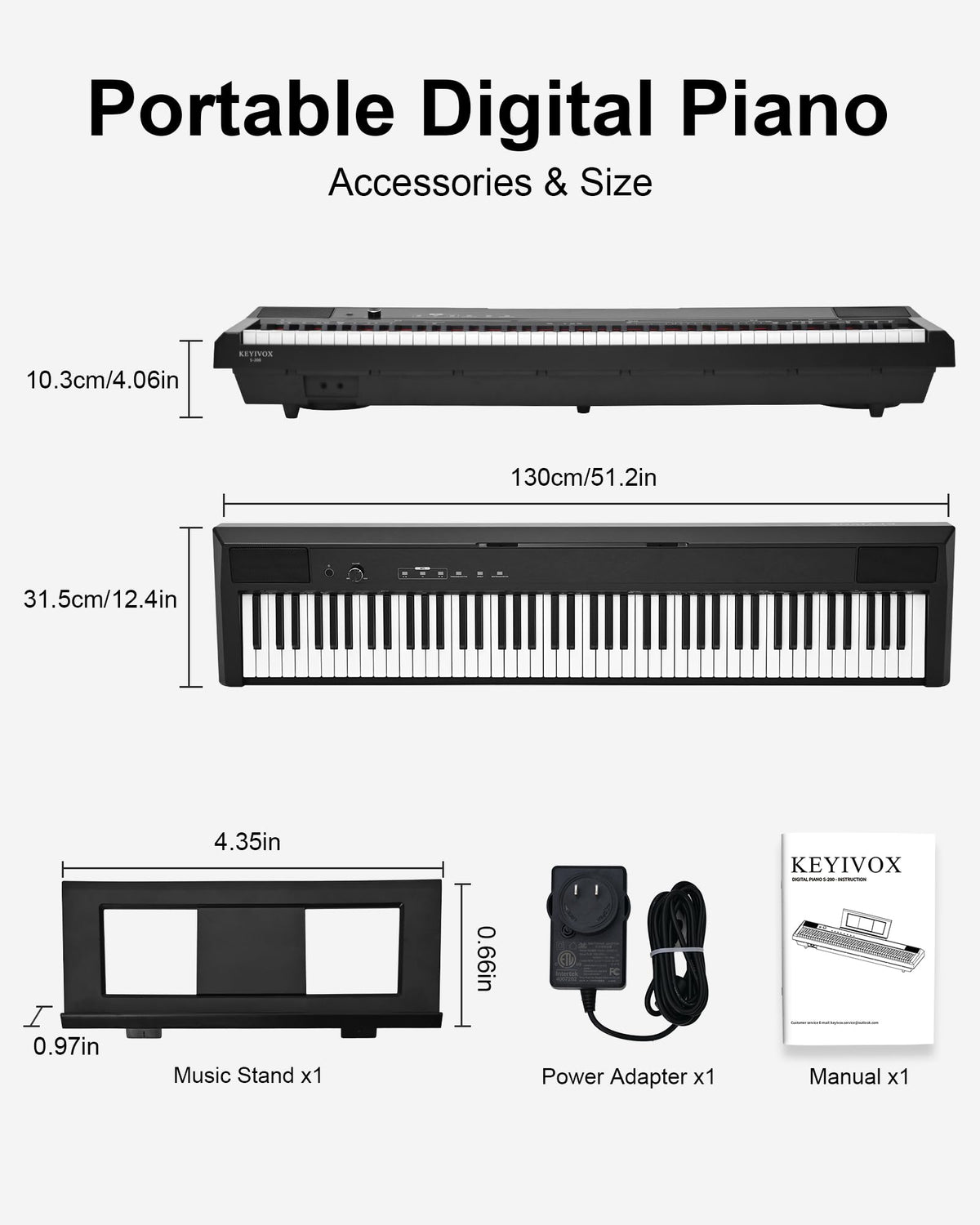 88 Key Weighted Digital Piano J404122