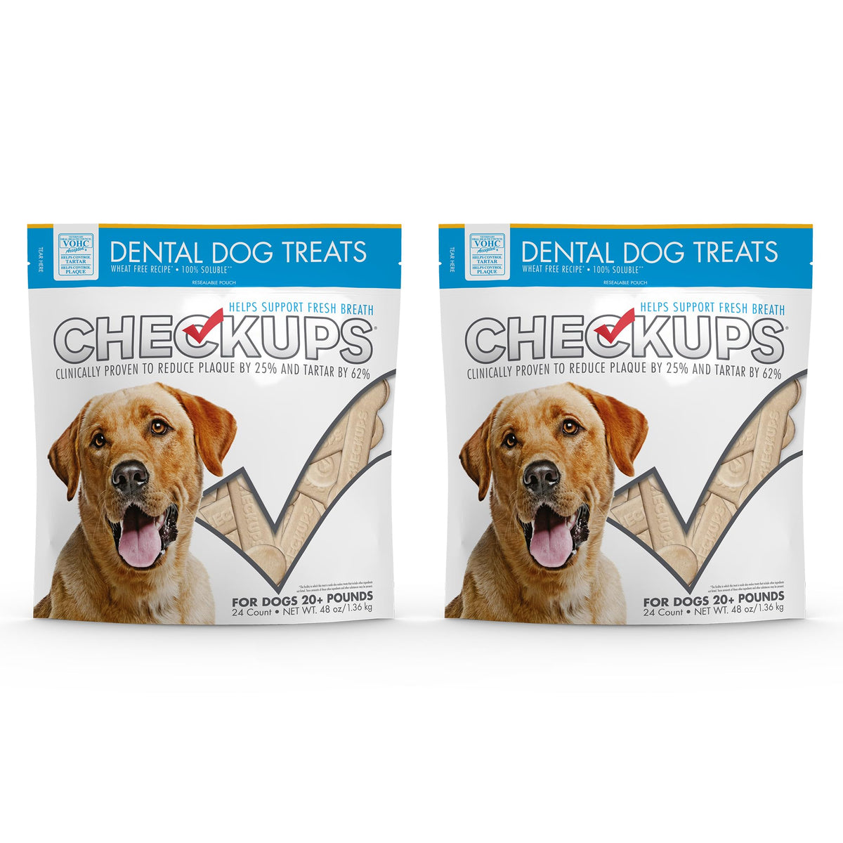 24 Treats 48 oz Dog Dental Chews W956