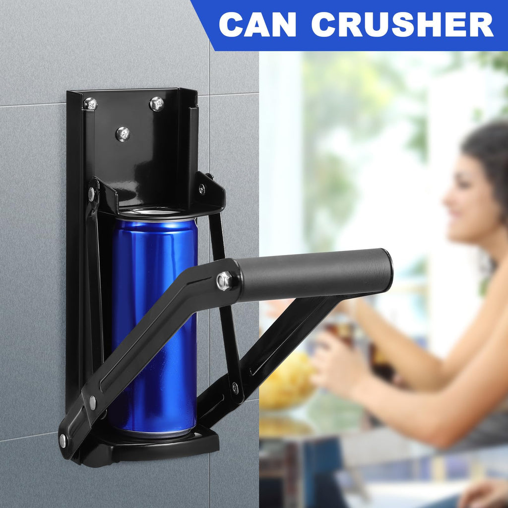 Wall Mounted Can Crusher with Bottle Opener F476