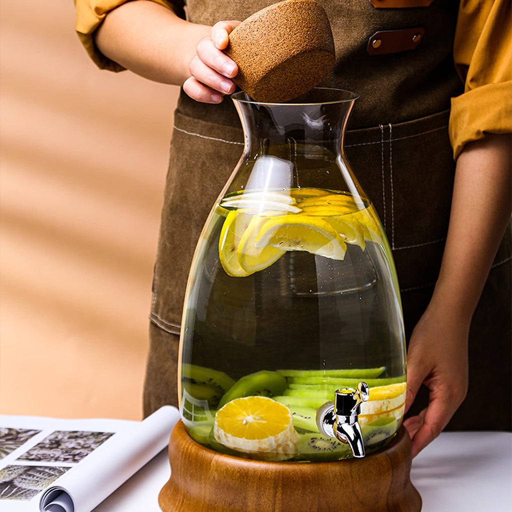 Glass Water Carafe with Faucet 6L F136912