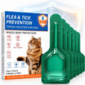Waterproof Topical Flea & Tick Preventative for Cats, 6 Doses I2689