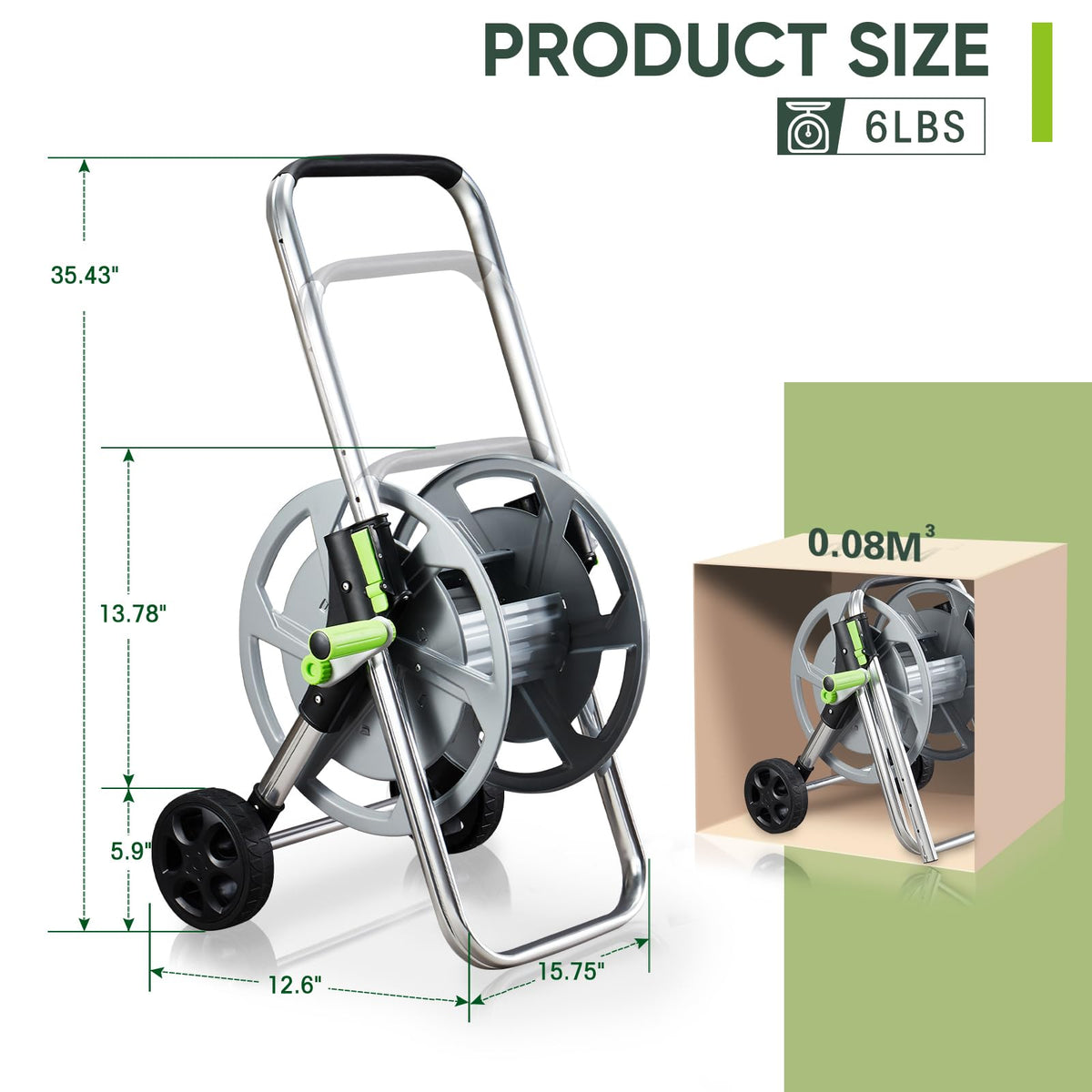 Garden Hose Reel Cart B505566