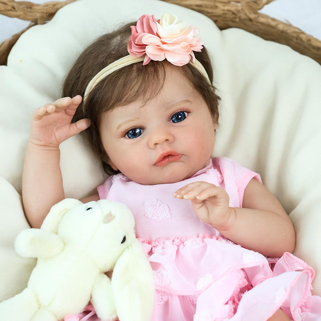 20 Inch Lifelike Reborn Baby Doll Girl with Soft Weighted Body M266228