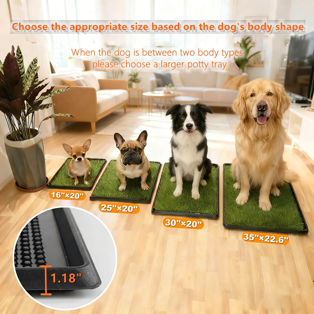 Artificial Turf Dog Grass Pad with Tray 30"X20" C119687