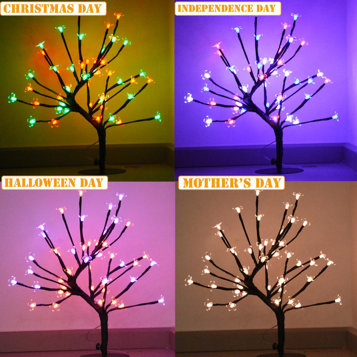 Color-Changing LED Cherry Blossom Tree Light B669628