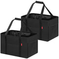 2 Pack Large Utility Tote Bag with Metal Wire Frame Y430370