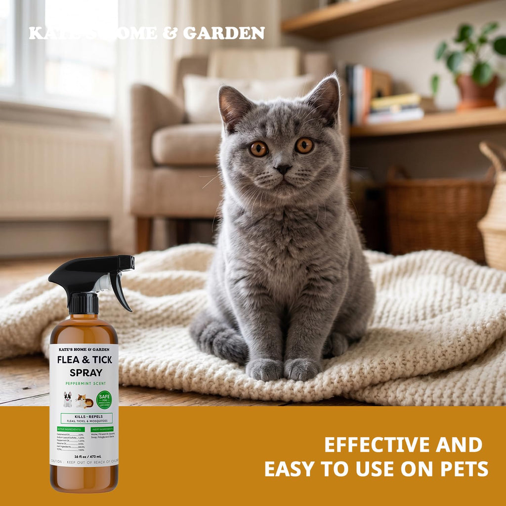 Flea and Tick Spray for Dogs & Cats 16oz E412623