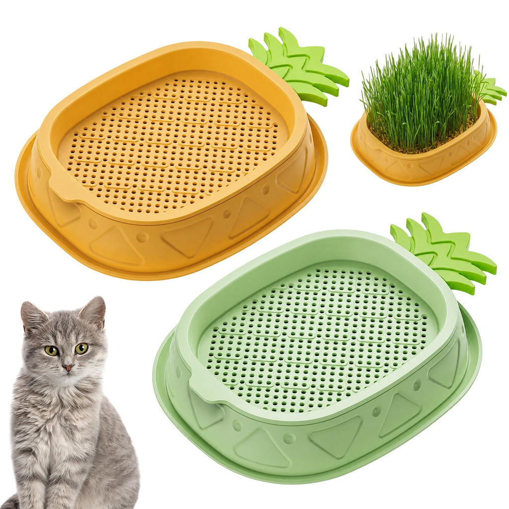 2 Pack Hydroponic Cat Grass Planter V993