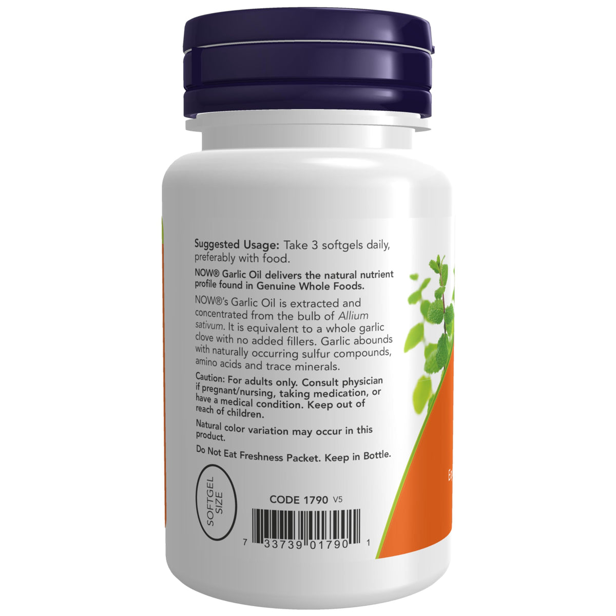 Garlic Oil Concentrate 100 Softgels K465
