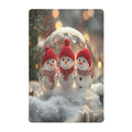 Snowmen Crystal Ball Crib Sheet 52" x 28" Q873