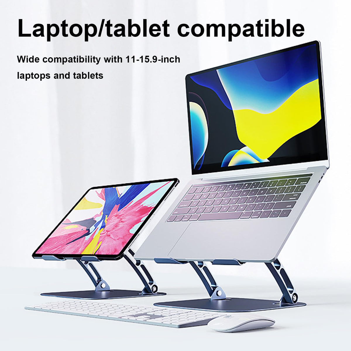Laptop Cooling Pad Stand Blue & Gray Y741756