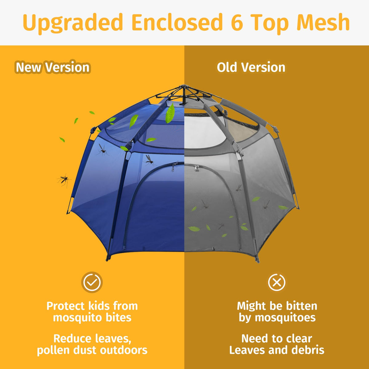 Portable Baby Playpen with Mesh D200