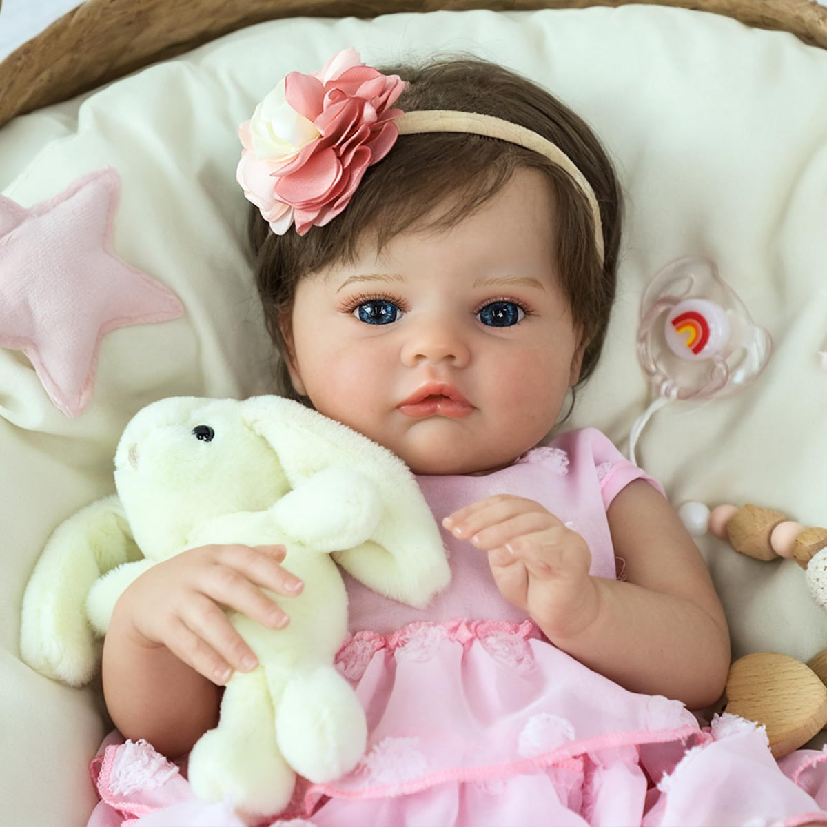 20 Inch Lifelike Reborn Baby Doll Girl with Soft Weighted Body M266228