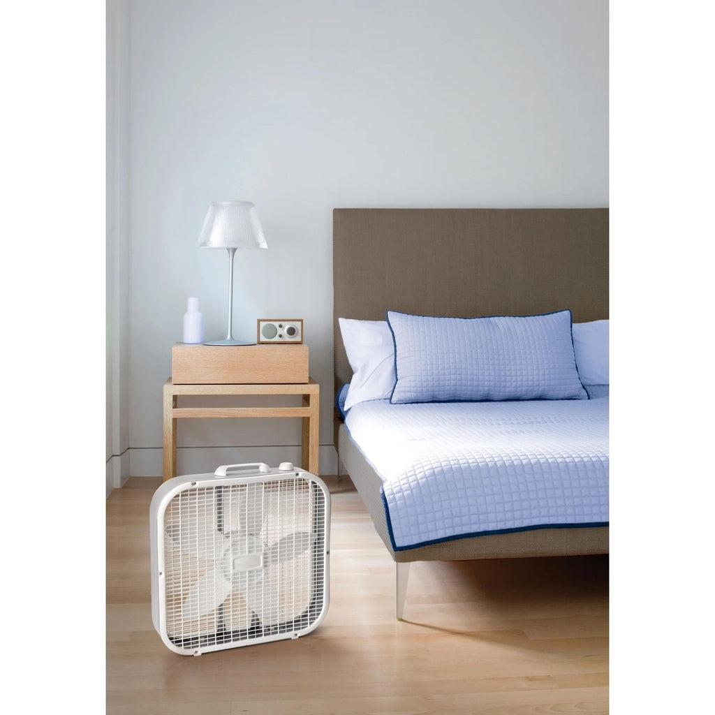 20" Classic Box Fan, 3 Speeds, White A399