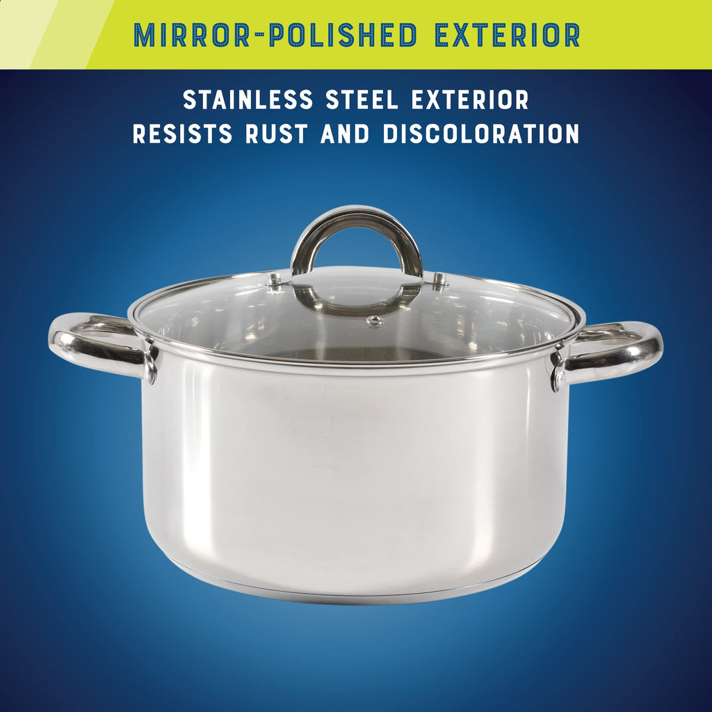 12-Piece Stainless Steel Non-Stick Cookware Set C94747
