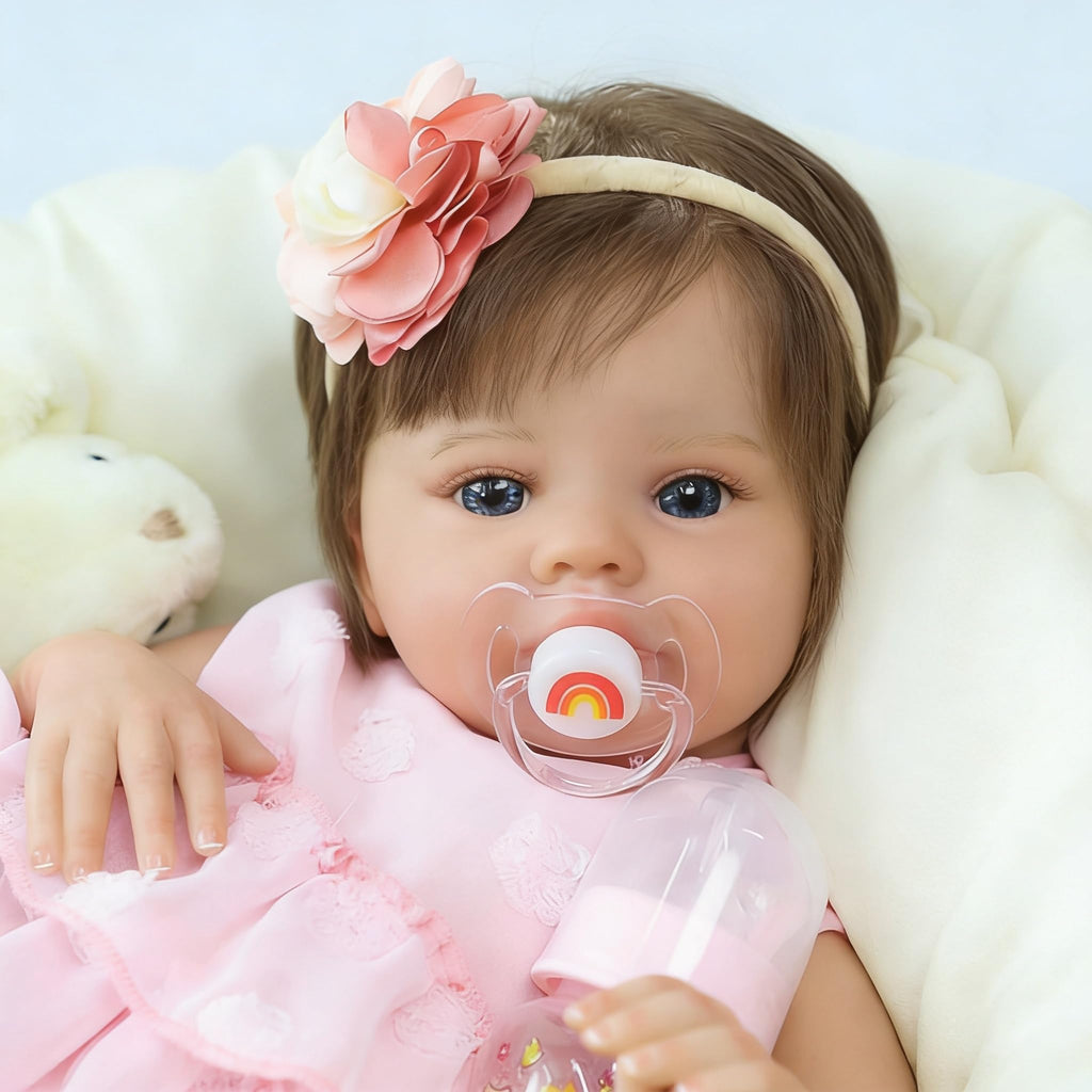 20 Inch Lifelike Reborn Baby Doll Girl with Soft Weighted Body M266228