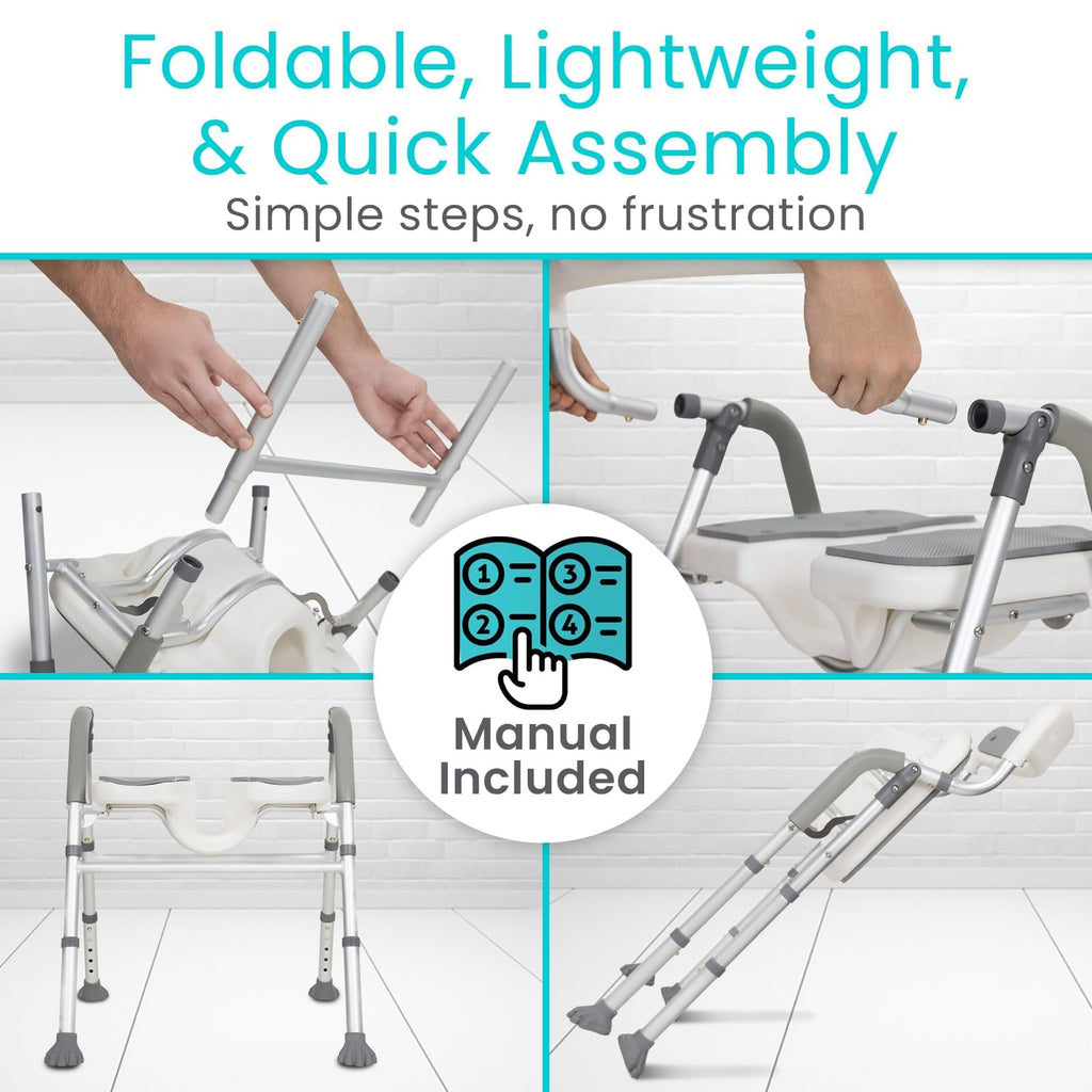 U-Shaped Shower Chair with Arms K667