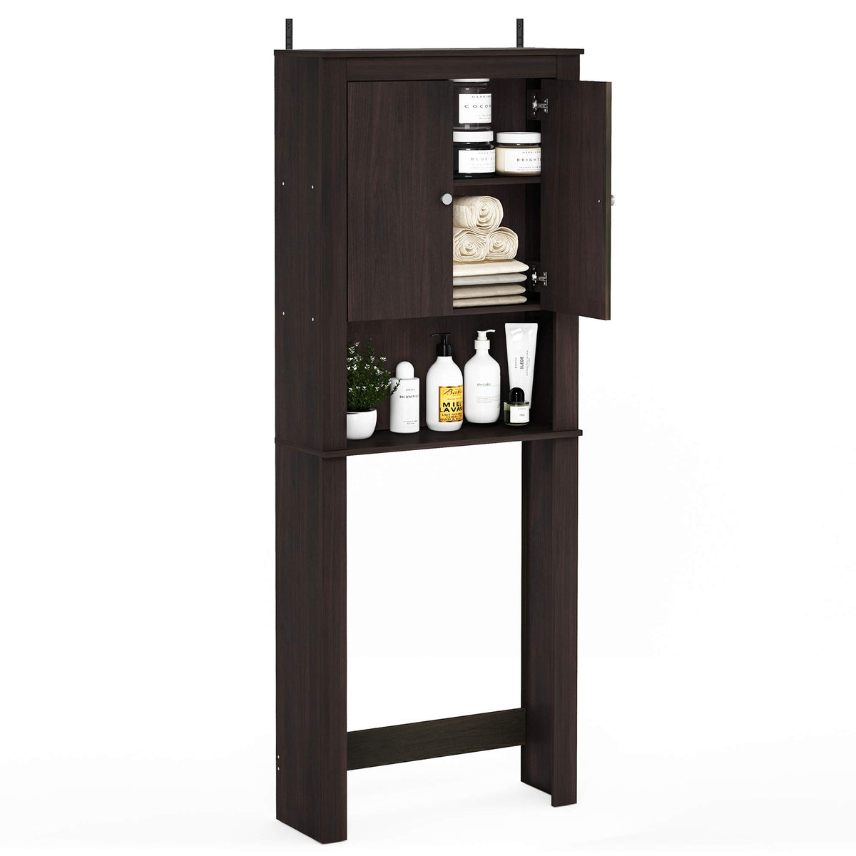 Black Over The Toilet Storage Cabinet R571