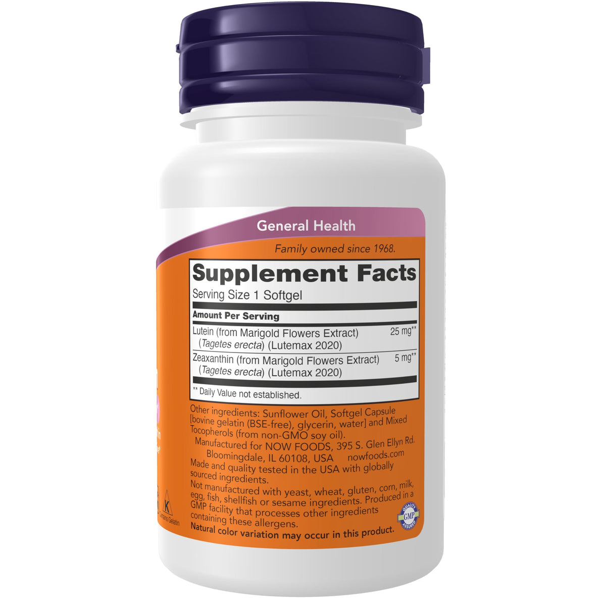 Lutein & Zeaxanthin 120 Softgels W74365