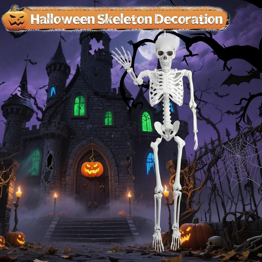 5.4 Ft White Skeleton with Movable Joints Z408
