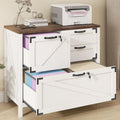 White 4 Drawer File Cabinet with Lock R119837
