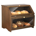 Double Layer Wooden Bread Box R604159
