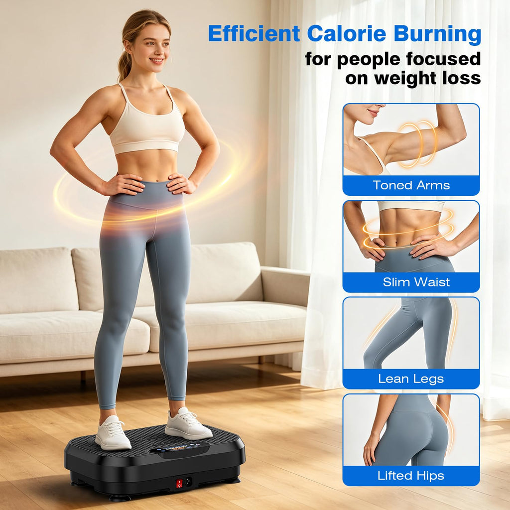 Vibration Plate Exercise Machine Black D541