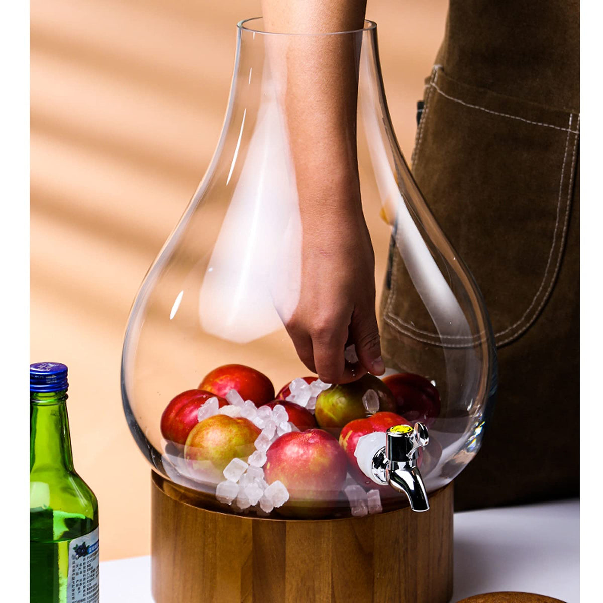 Glass Water Carafe with Faucet 6L F136912