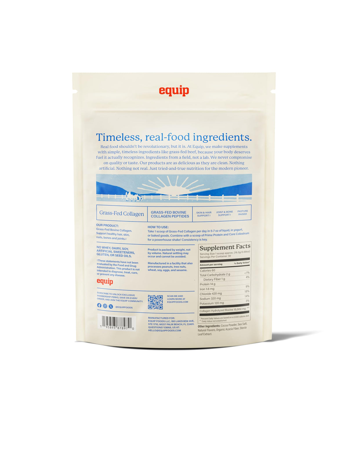 Grass Fed Hydrolyzed Bovine Collagen Peptides Powder C28439