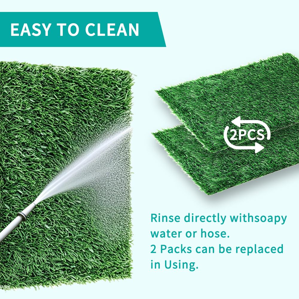 Artificial Turf Dog Grass Pad with Tray 30"X20" C119687